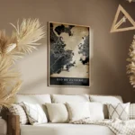 poster carte rio de janeiro vintage salon.webp