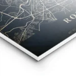 poster carte rome vintage lightpanel.webp