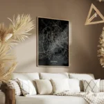 poster carte rome vintage salon.webp