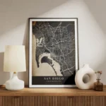 poster carte san diego vintage meuble.webp