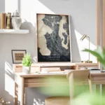 poster carte seattle vintage bureau.webp