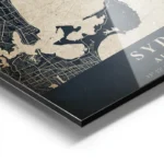 poster carte sydney vintage aluminium.webp