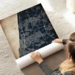 poster carte tel aviv vintage au sol.webp