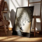 poster carte tokyo vintage encadre.webp