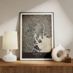 poster carte tokyo vintage meuble.webp