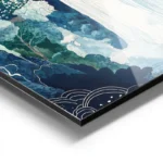 poster cascade aquatique avec paysages colores aluminium.webp
