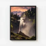 poster cascade magnifique avec cadre.webp