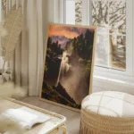 poster cascade magnifique salon beige.webp
