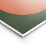 poster cercle orange et oiseaux lightpanel.webp
