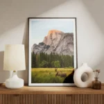 poster cerfs marron montagne meuble.webp