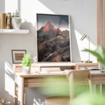 poster chalet en montagne bureau.webp