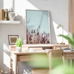 poster champ de lavande violet bureau.webp
