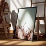 poster champ de lavande violet encadre.webp