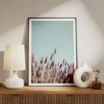 poster champ de lavande violet meuble.webp