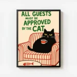 poster chat approbateur avec cadre.webp