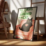 poster chat approbateur encadre.webp