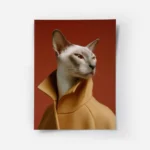 poster chat fashion elegant.webp