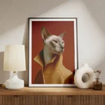 poster chat fashion elegant meuble.webp