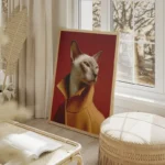 poster chat fashion elegant salon beige.webp