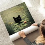 poster chat noir au sol.webp