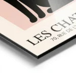 poster chat noir catisse elegant aluminium.webp