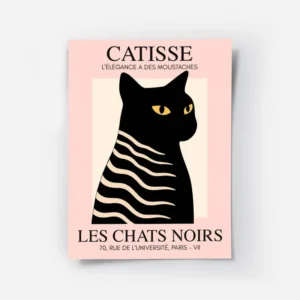 poster chat noir catisse seduisant.webp