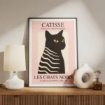 poster chat noir catisse seduisant meuble.webp