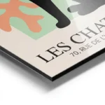 poster chat noir decoratif aluminium.webp
