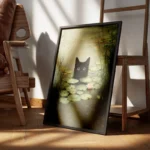 poster chat noir encadre.webp