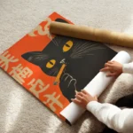poster chat noir enfume enroule.webp