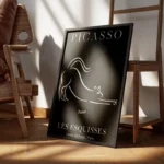 poster chat picasso encadre.webp