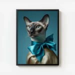 poster chat siamois elegant avec cadre.webp