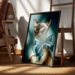 poster chat siamois elegant encadre.webp