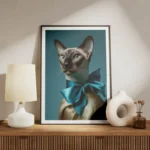 poster chat siamois elegant meuble.webp