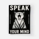 poster chat speak your mind noir.webp