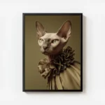 poster chat sphynx avec cadre.webp