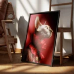 poster chat sphynx elegant encadre.webp