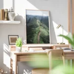 poster chemin d herbe verdoyante bureau.webp