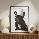 poster chien francais drole meuble.webp