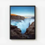poster chute d eau majestueuse avec cadre.webp