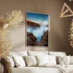 poster chute d eau majestueuse salon.webp