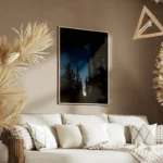 poster ciel etoile sous les arbres salon.webp