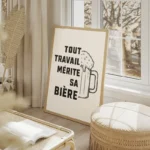 poster citation biere salon beige.webp