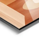 poster composition abstraite terreuse aluminium.webp