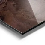 poster coucher de soleil sur la cote rocheuse aluminium.webp