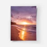 poster coucher de soleil sur plage.webp