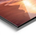poster coucher de soleil sur plage aluminium.webp