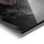 poster coucher de soleil sur une montagne aluminium.webp