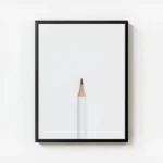 poster crayon blanc avec cadre.webp