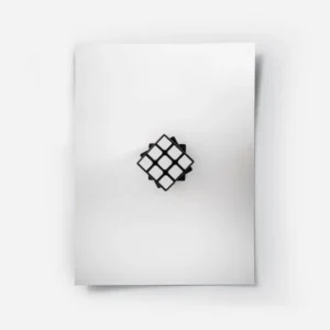 poster cube rubik noir et blanc.webp